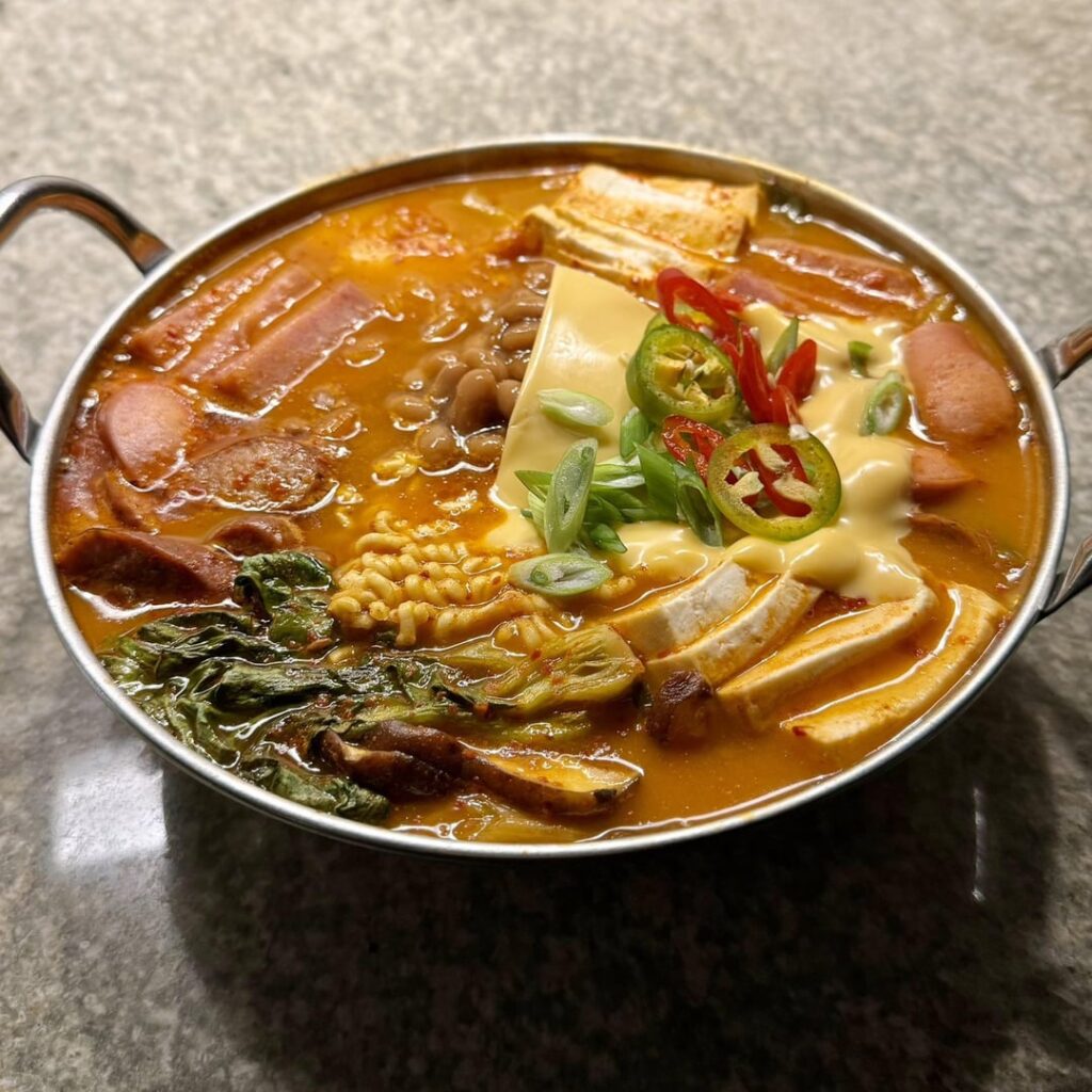 Budae jjigae when the weather turns chilly