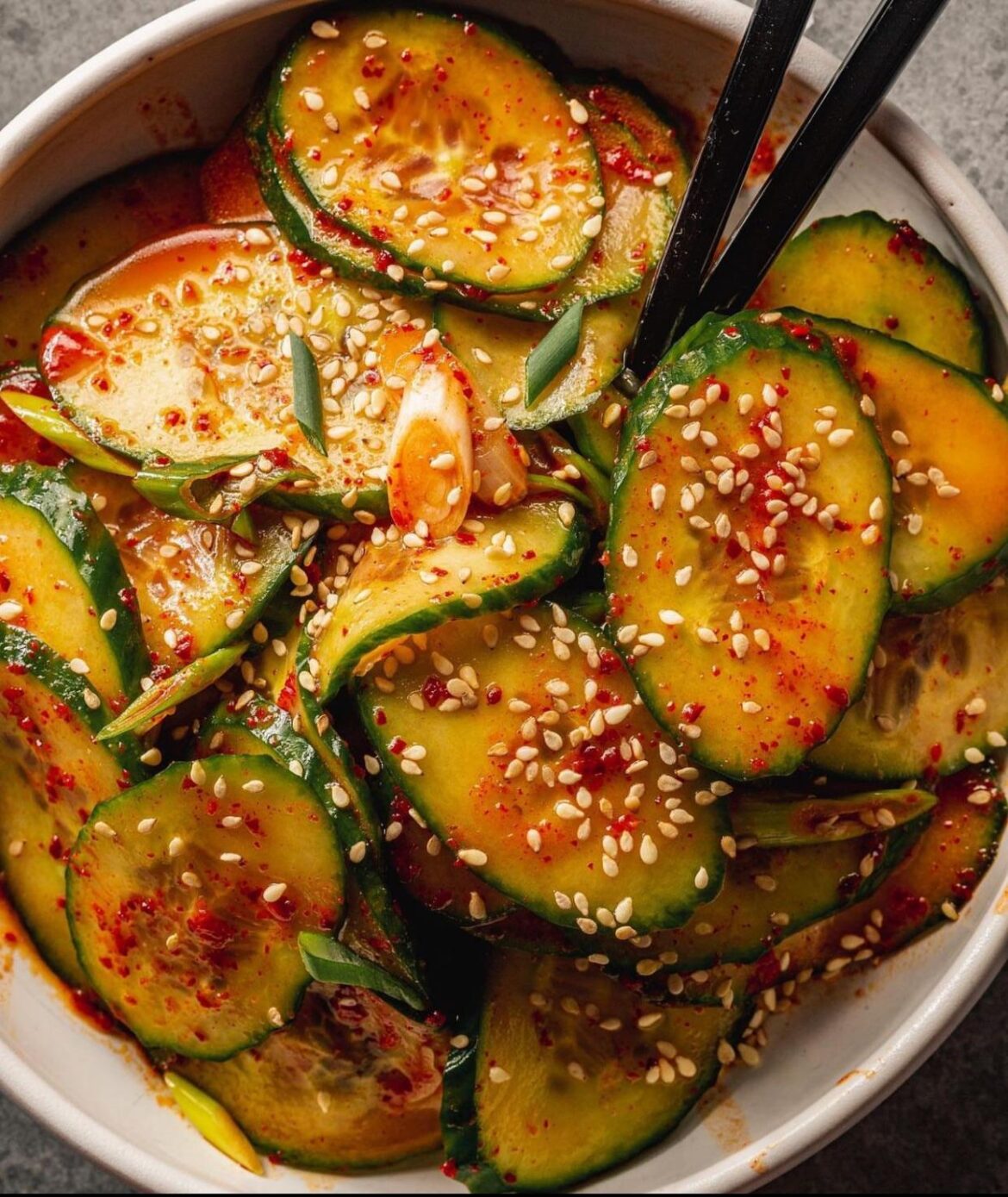 Spicy Korean Cucumber Salad