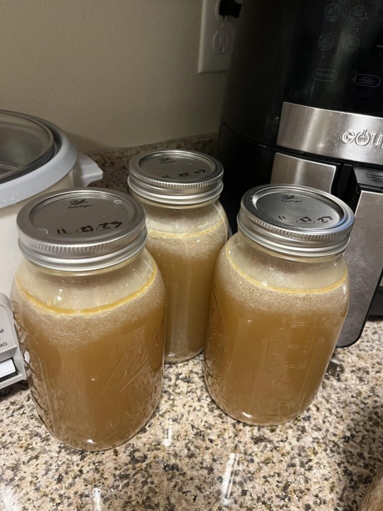 Is this normal for bone broth after pressure canning?