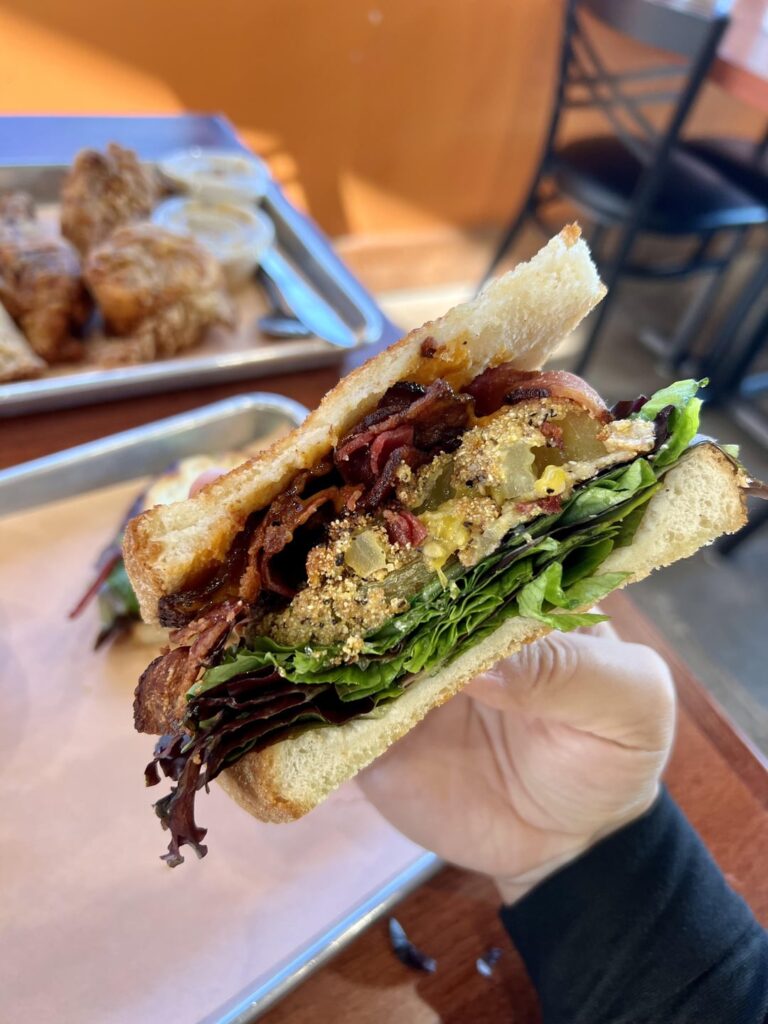 BLT with Fried Green Tomato