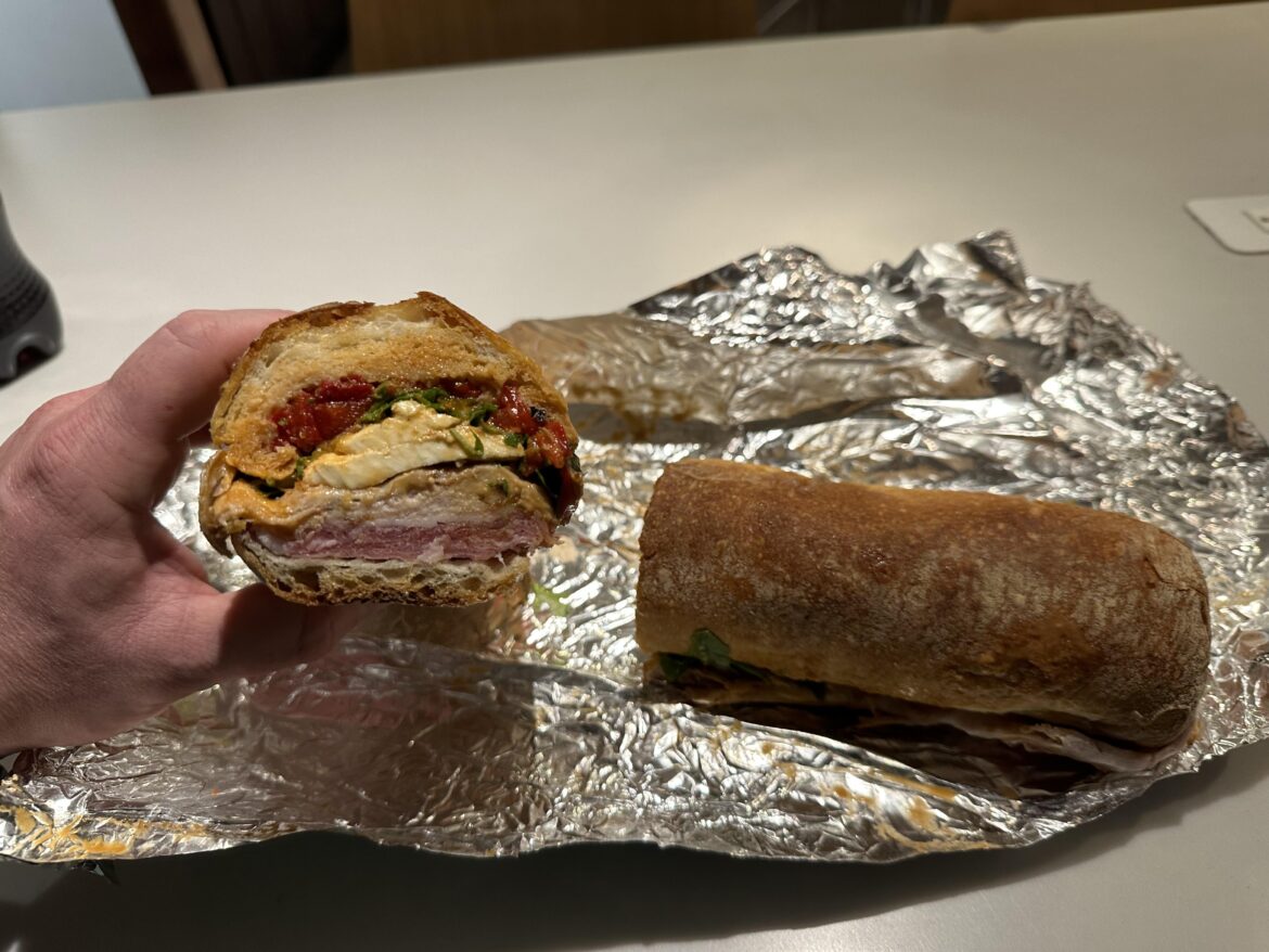 In response to a post here from last week, I visited Pisillo in NYC and got #26, The Pisillo. Ordered on ciabatta and added hot peppers.