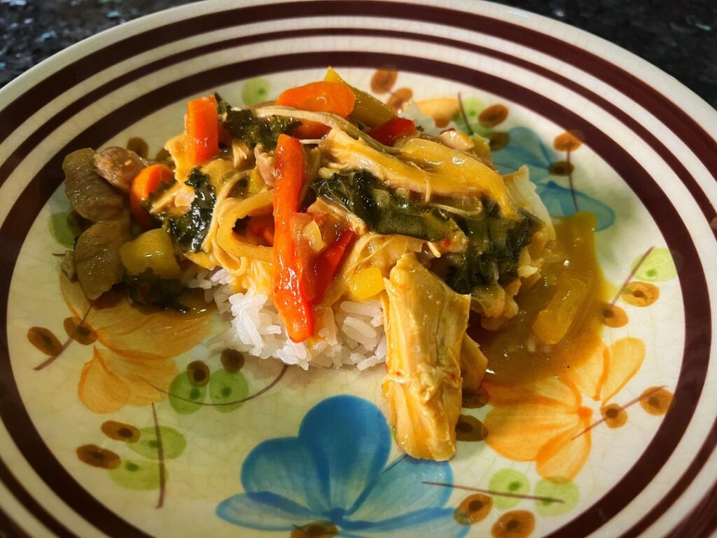 Slow-cooker Thai Red Curry with chicken