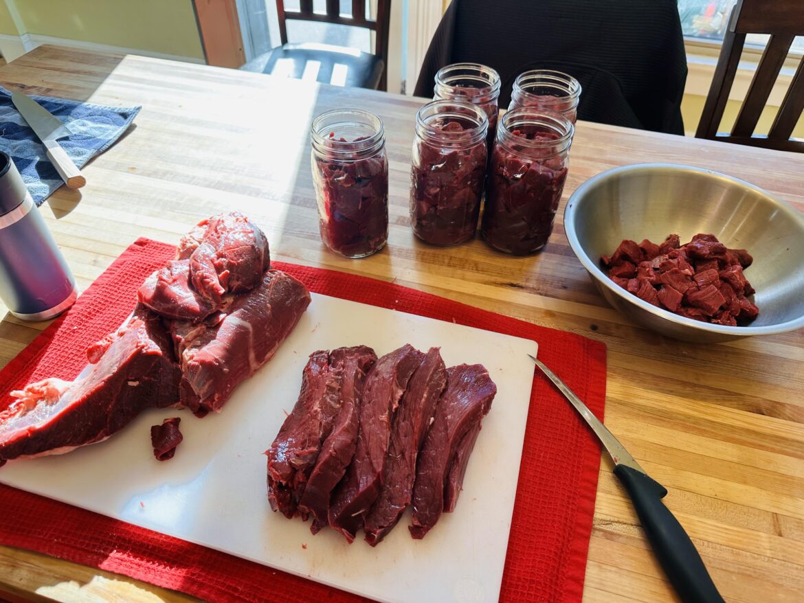 My first time canning. Going to try doing some venison.