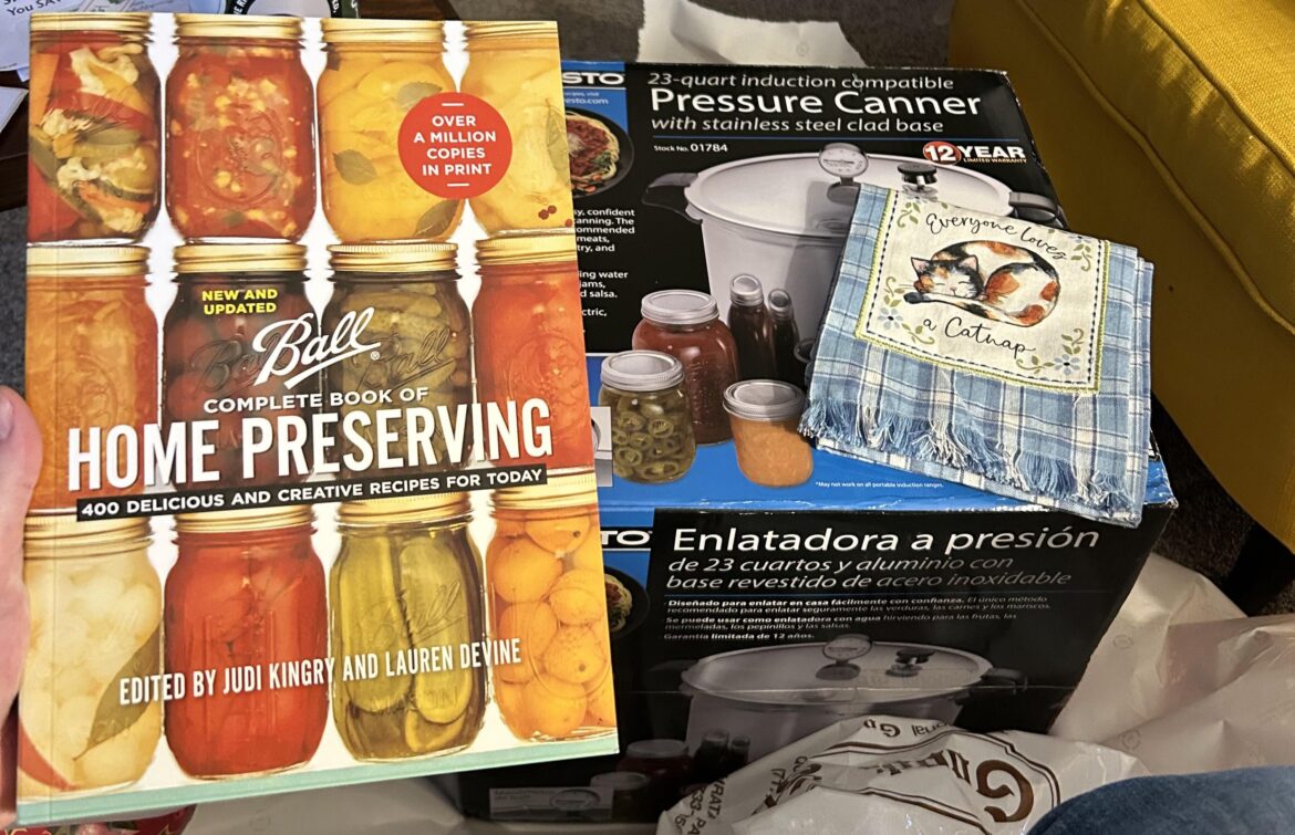 Got a pressure canner and the Ball book for Christmas! I’m about to can SO many low-acid foods.