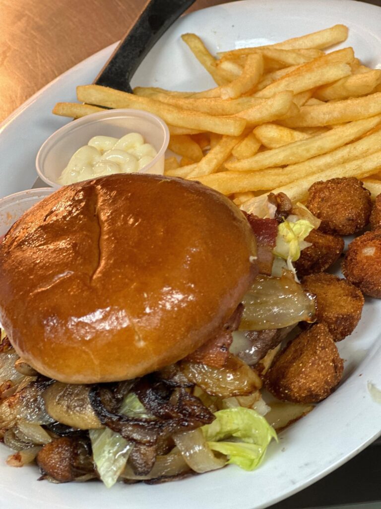 Deckhand Oyster Bar on S Lamar has burgers now. Not on the menu yet but can order them.