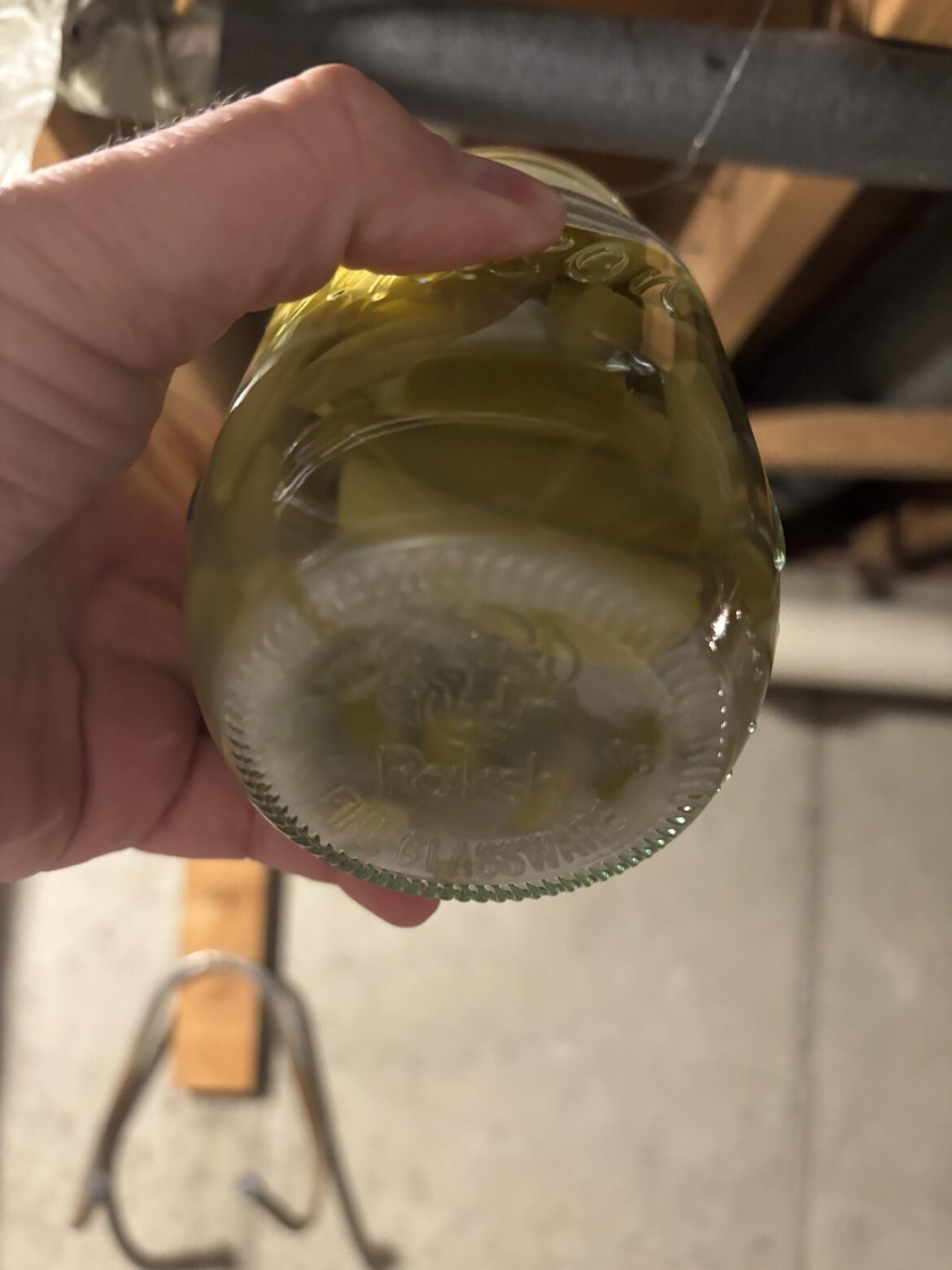 White substance in can