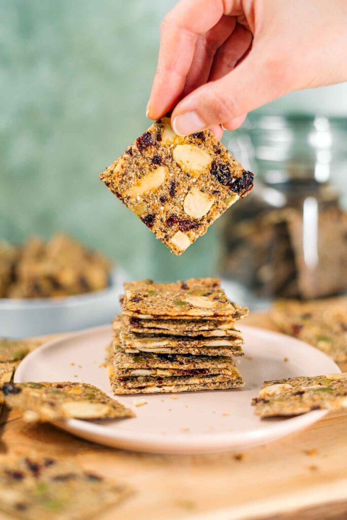 Protein Packed Holiday Seed Cracker Recipe (Gluten-Free)
