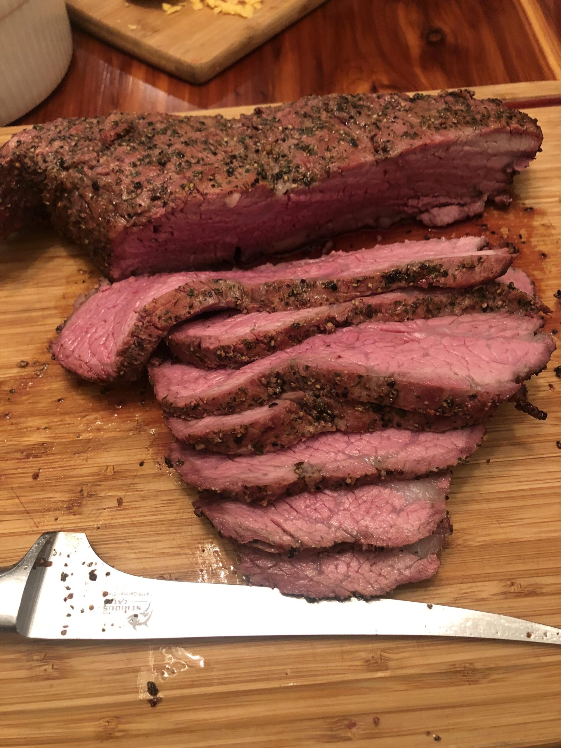 Tri Tip Cooked on Traegar Pellet Grill Dining and Cooking