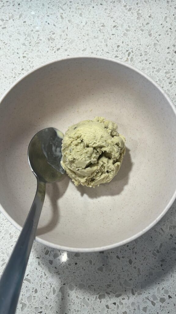 Homemade matcha ice cream