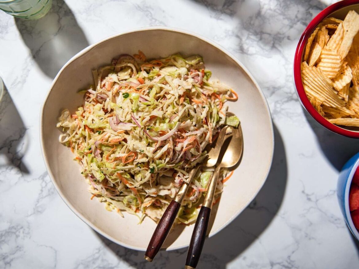 I noticed that the “Creamy Coleslaw” recipe in The Food Lab and Kenji’s “Classic Coleslaw” recipe on SE handle the prep of the cabbage in wildly different – basically contradictory – manners. I noticed that the "Creamy Coleslaw" recipe in The Food Lab and Kenji's "Classic Coleslaw" recipe on SE handle the prep of the cabbage in wildly different - basically contradictory - manners.