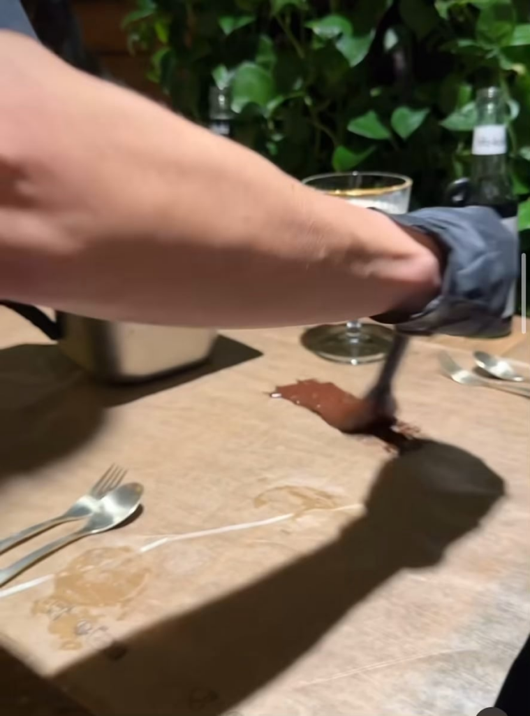 My biggest expectation from a restaurant is to be able to lick the table.