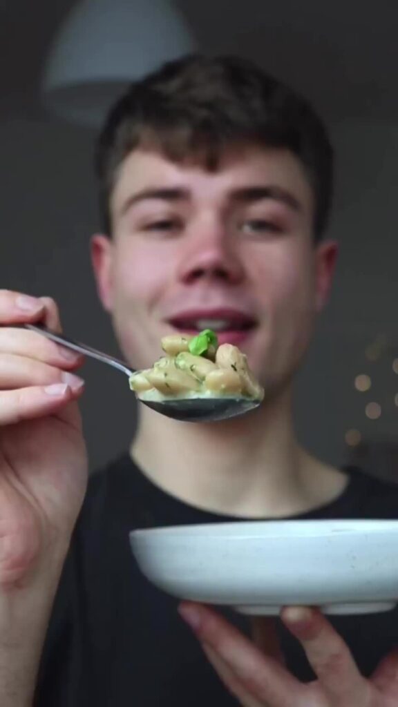 Creamy Basil Butter Beans