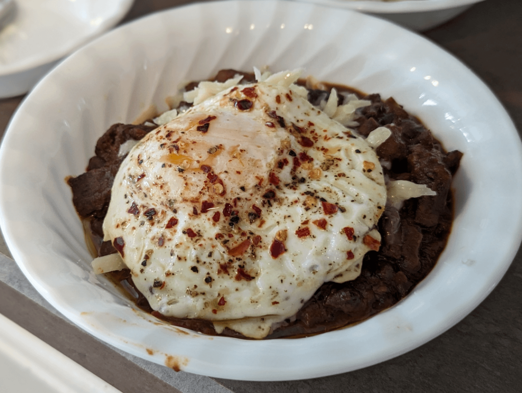 Christmas Day Egg on Chili