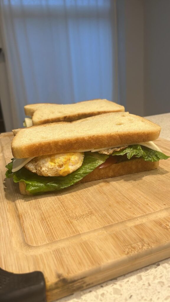 BLT fried egg & cheese sammie