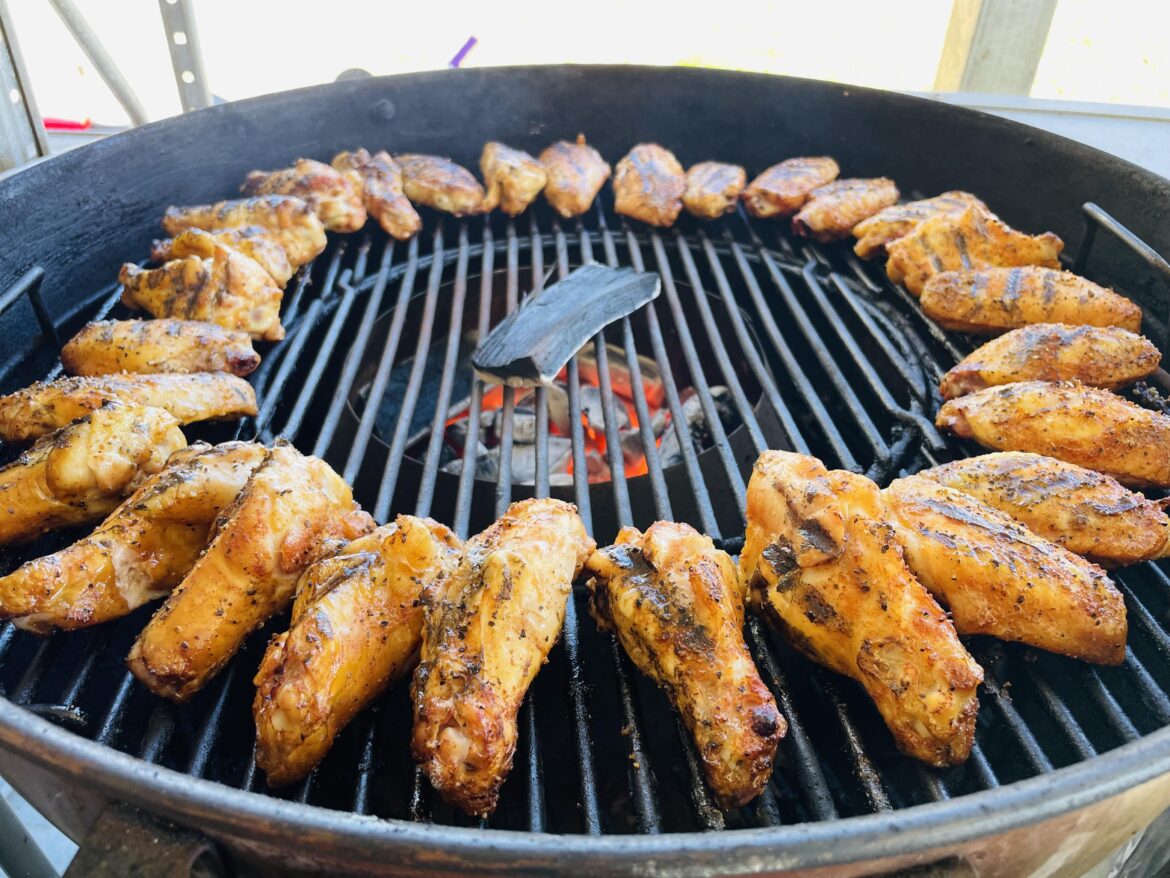 Wings on the Weber Kettle with Vortex