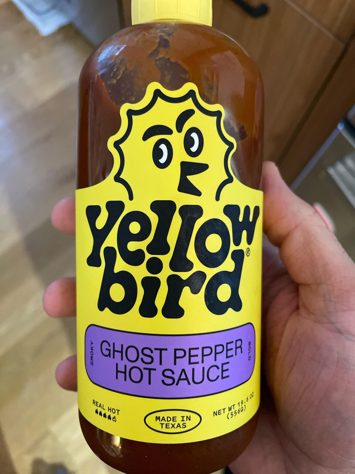 Smothered this on my breakfast burrito: A-