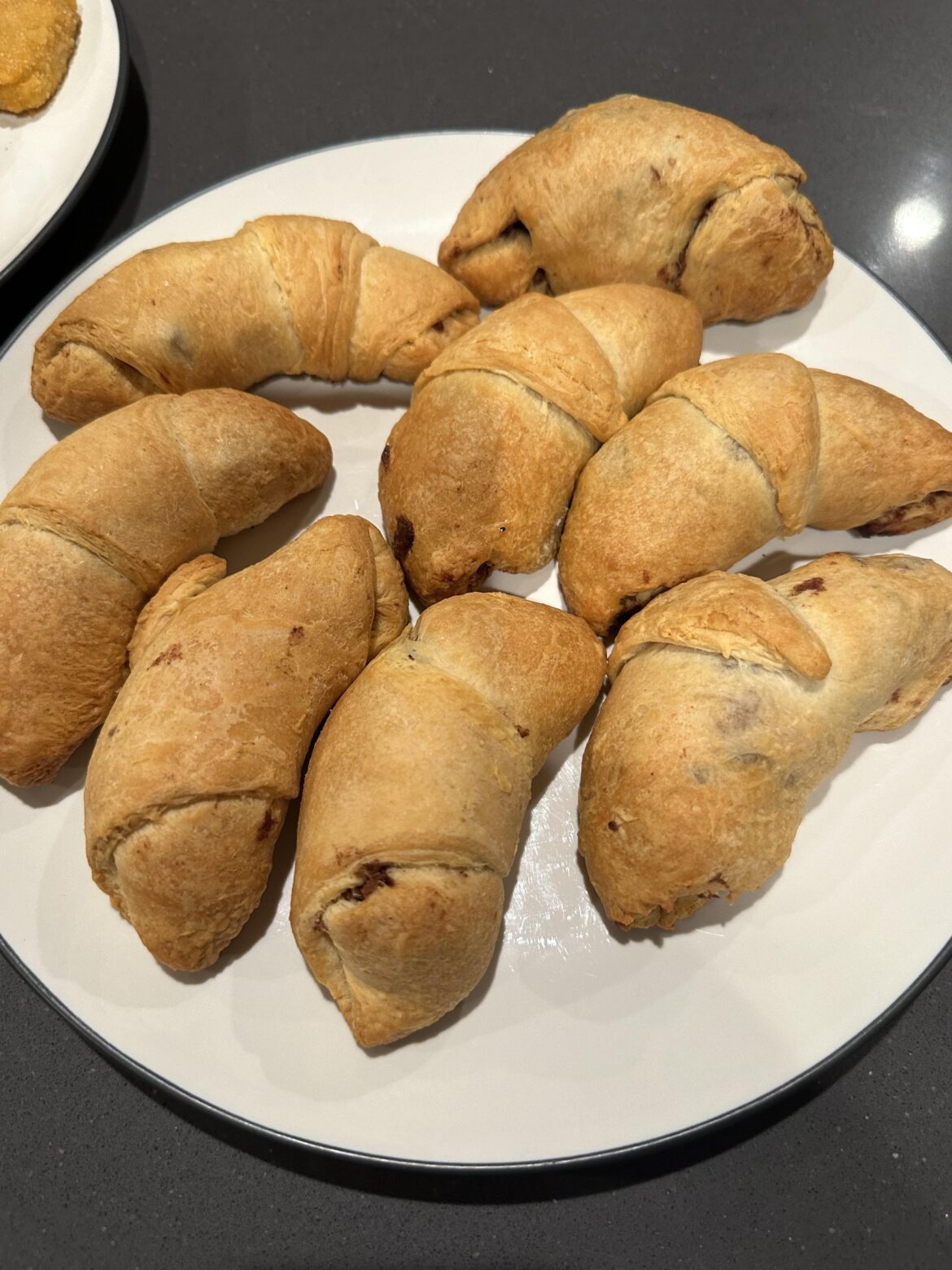 Apple and bacon stuffed crescent rolls