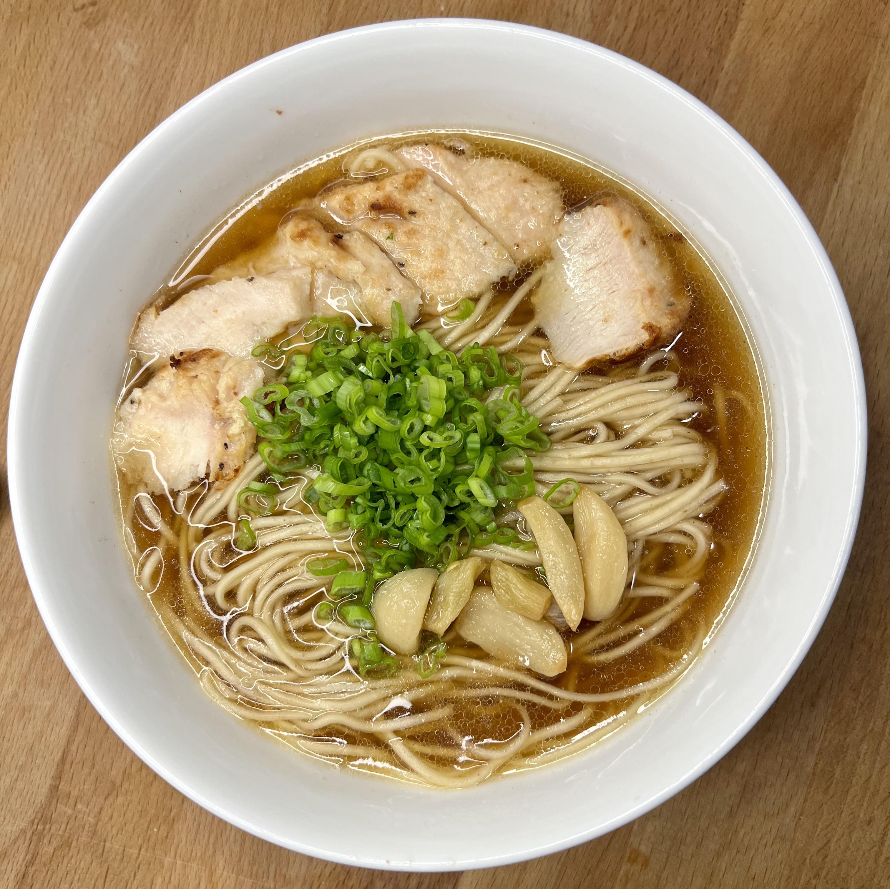 Tsuta Ramen with Chicken, Roasted Garlic and Truffle Oil Dining and