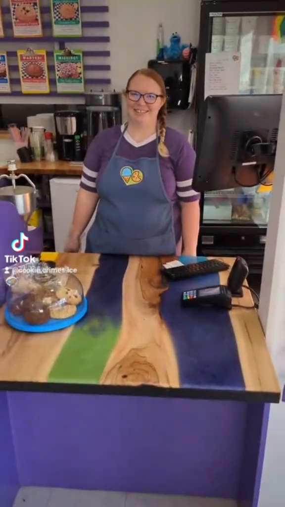 Made in jest, a secret way to order ice cream at our shop!