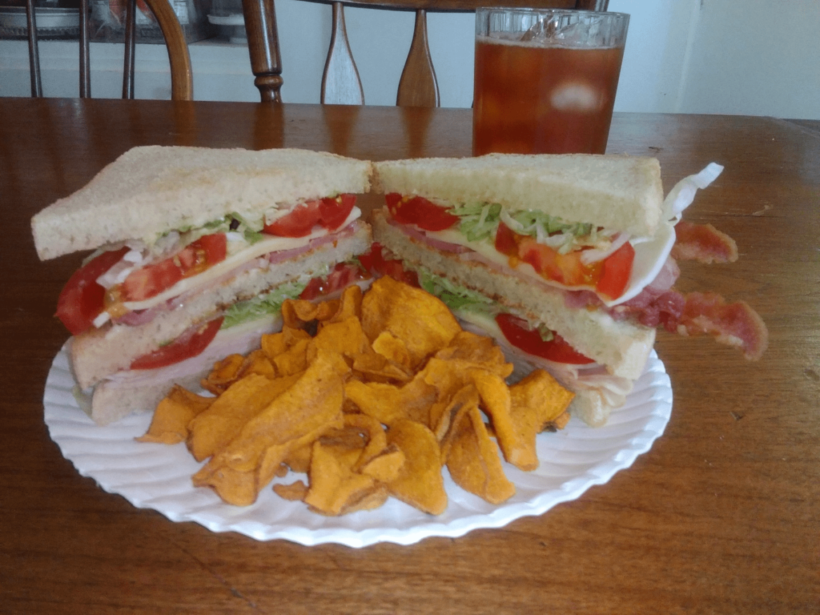Turkey club sandwich