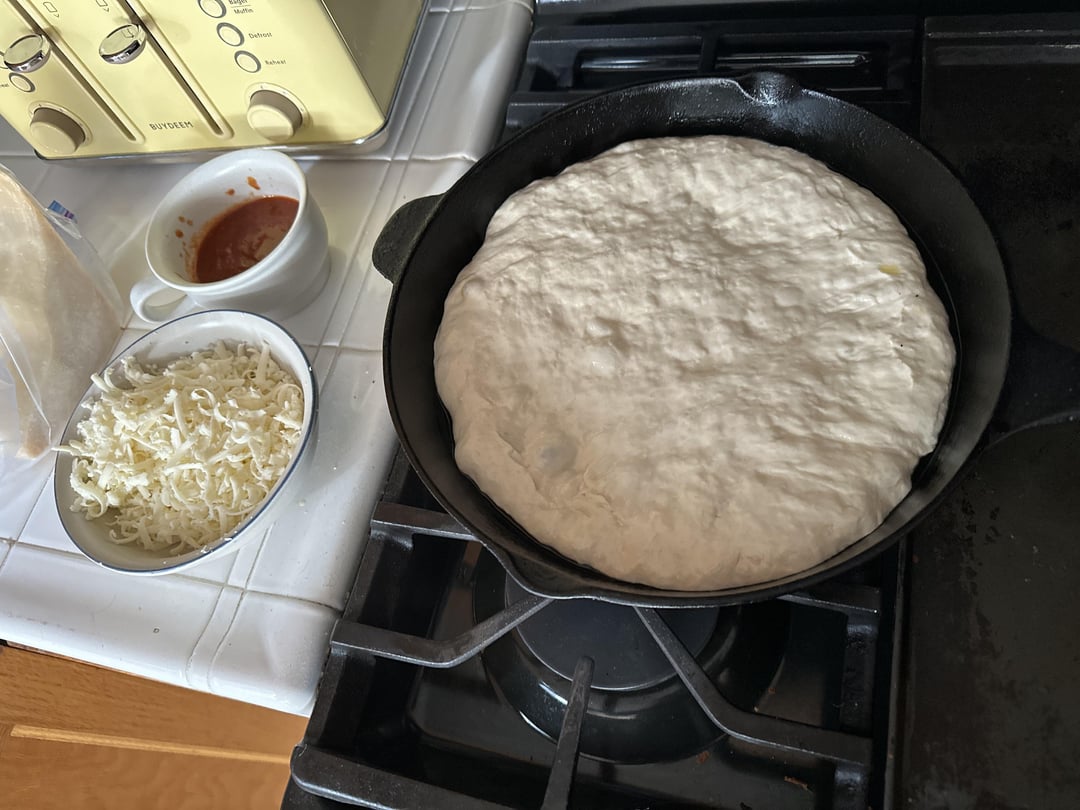 King Arthur Crispy Cheesy Pan Pizza. Dining and Cooking