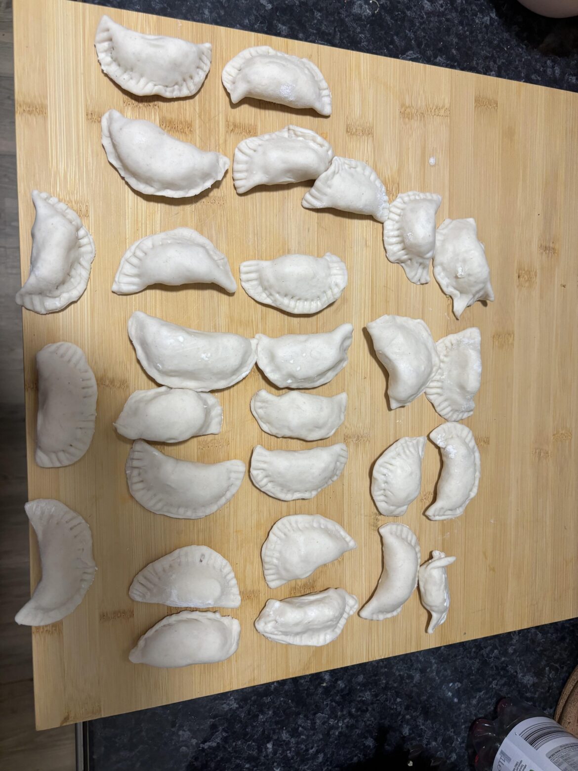 Pierogi in the making