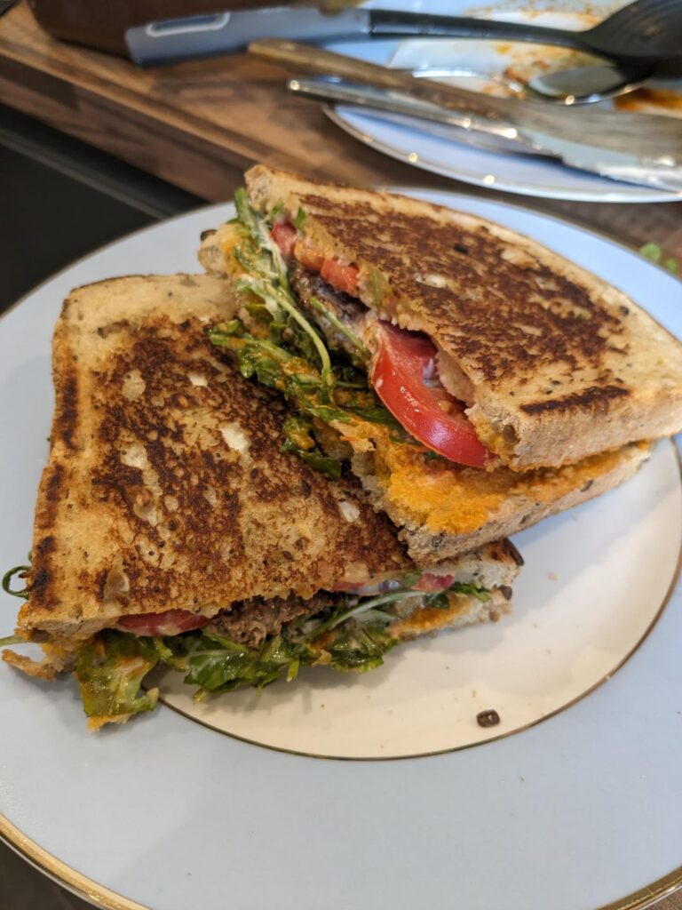 Beef and Tomato Toastie