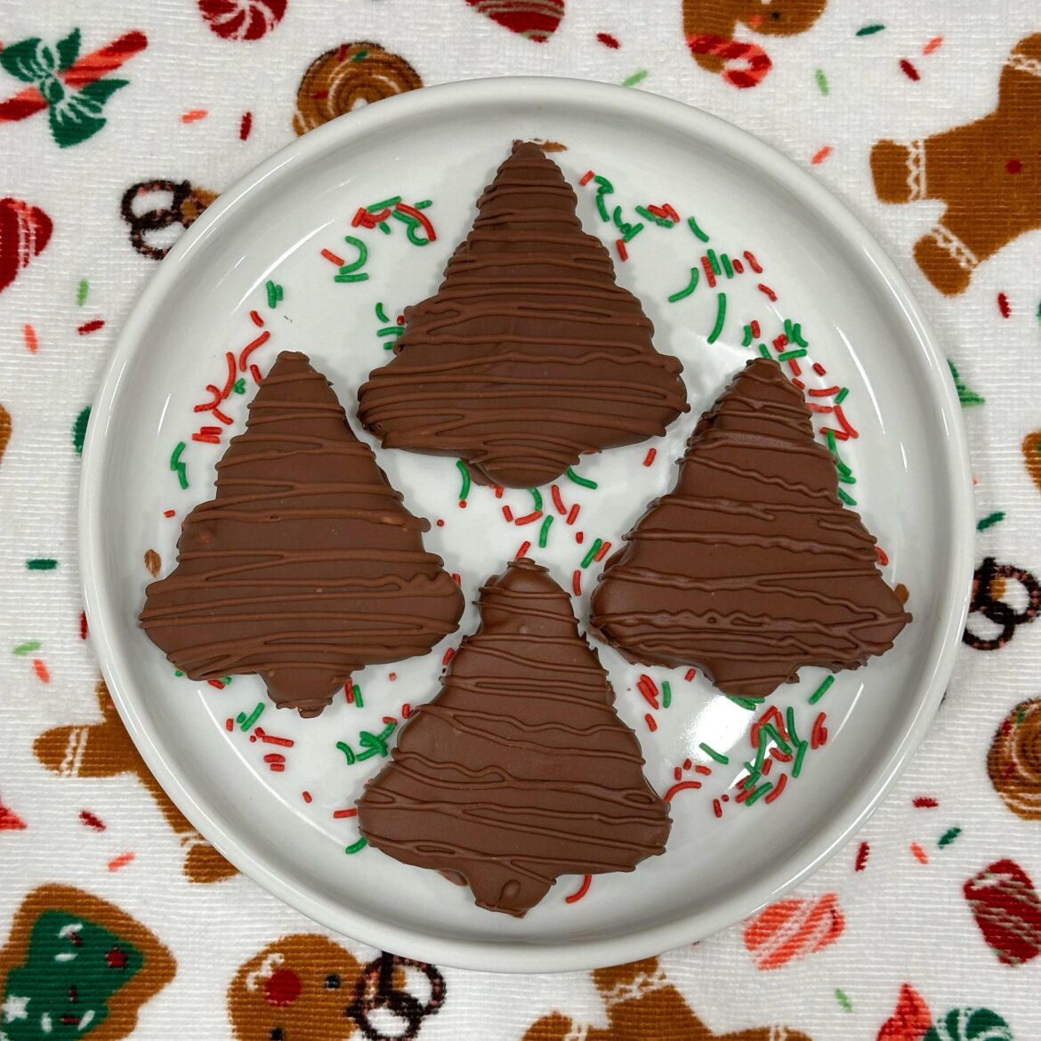 Chocolate covered PB trees