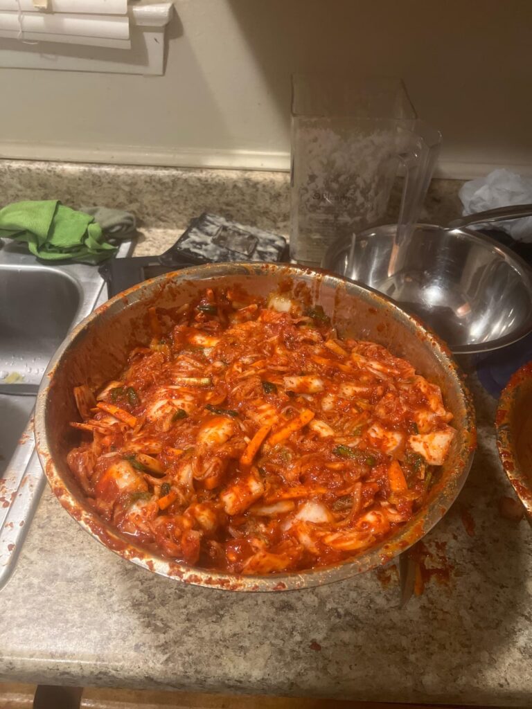 First time making Kimchi