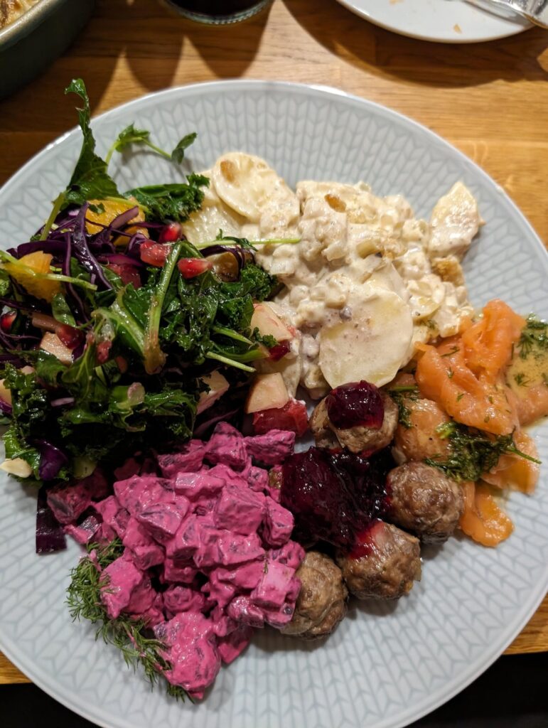 My attempt at Swedish Christmas Dinner for my GF in the UK.