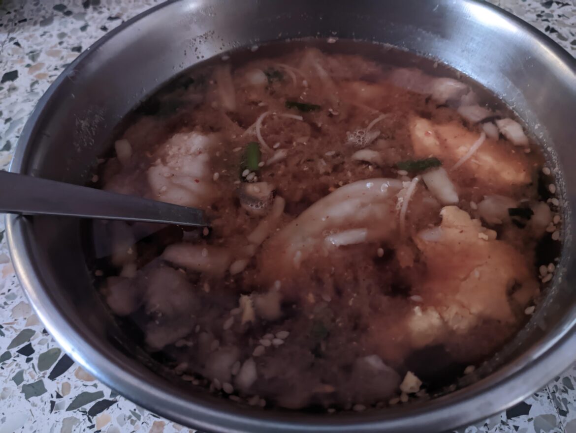 Kimchi+Egg drop+Wonton Vermicelli Hangover Soup