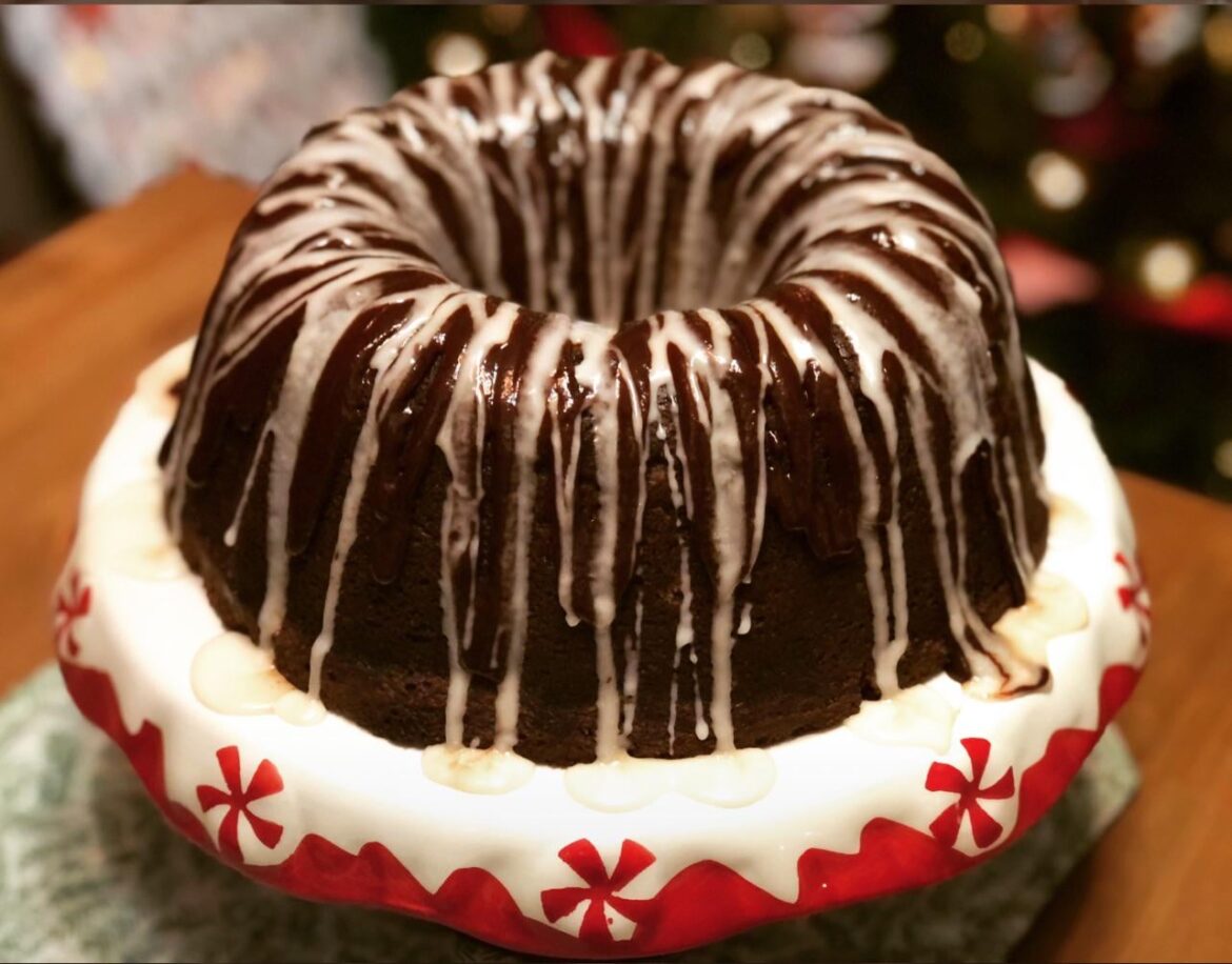 Triple chocolate bundt cake