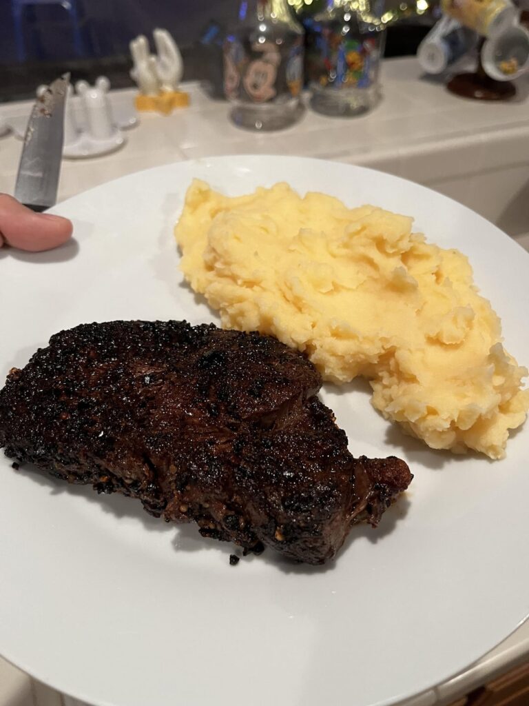 2nd time making a steak, parents said it was undercooked.