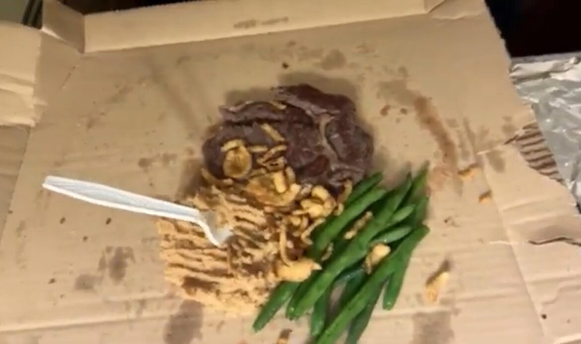 I made this delectable steak dinner only using my hotels clothing iron