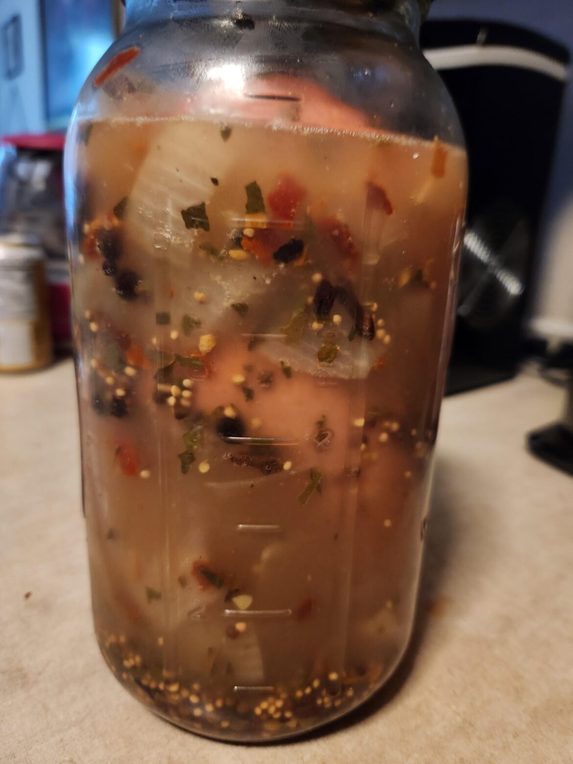 Does this pickled bologna look right?