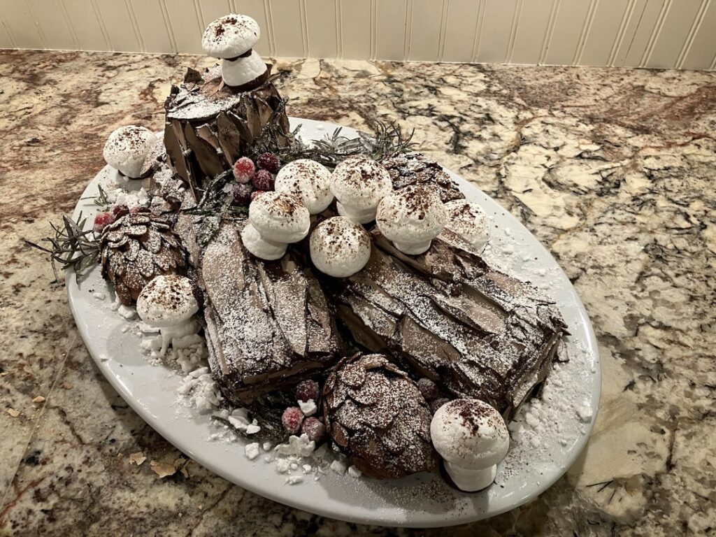 My Yule log cake