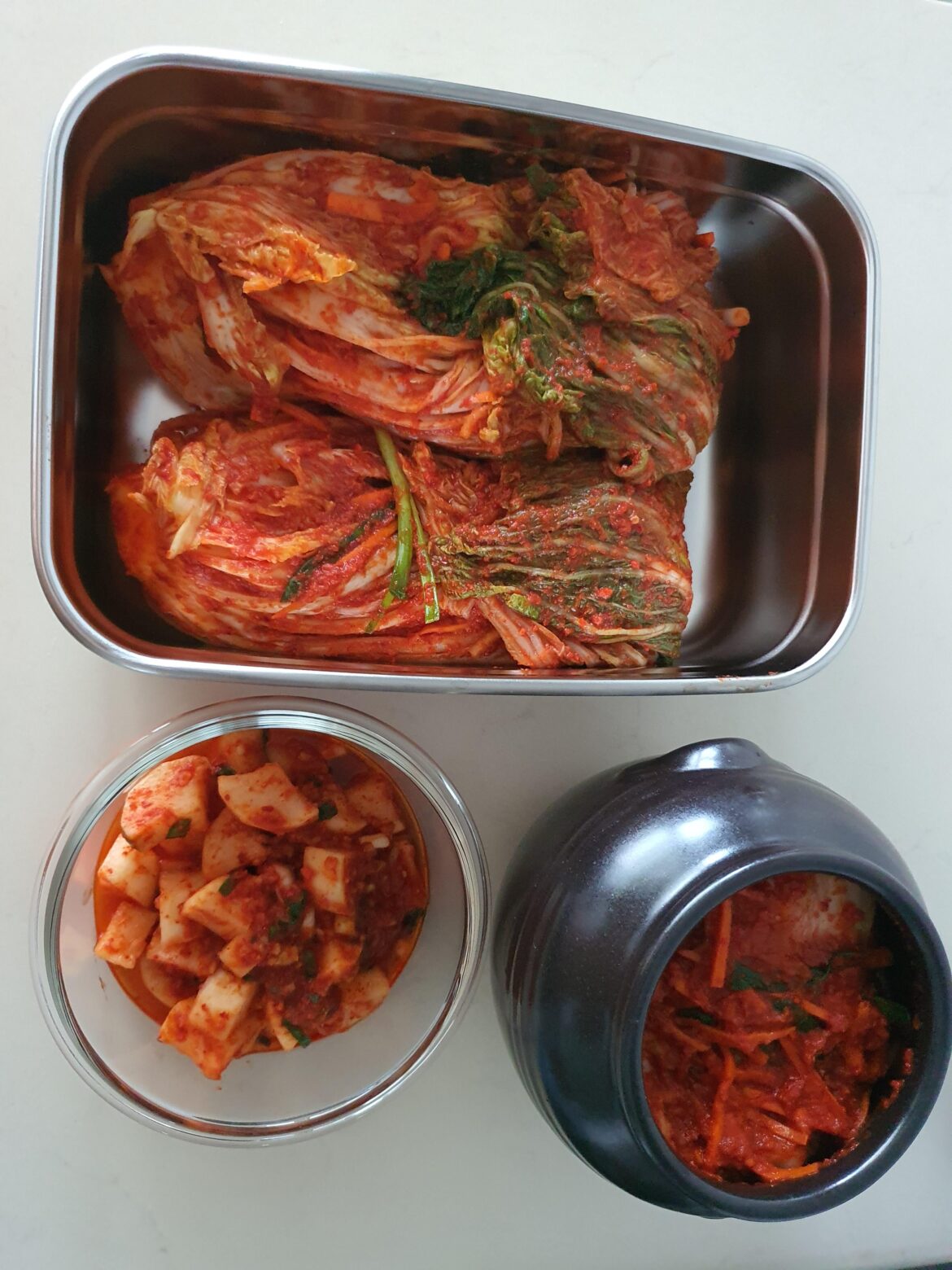 Made Kimchi and Kkakduki today!