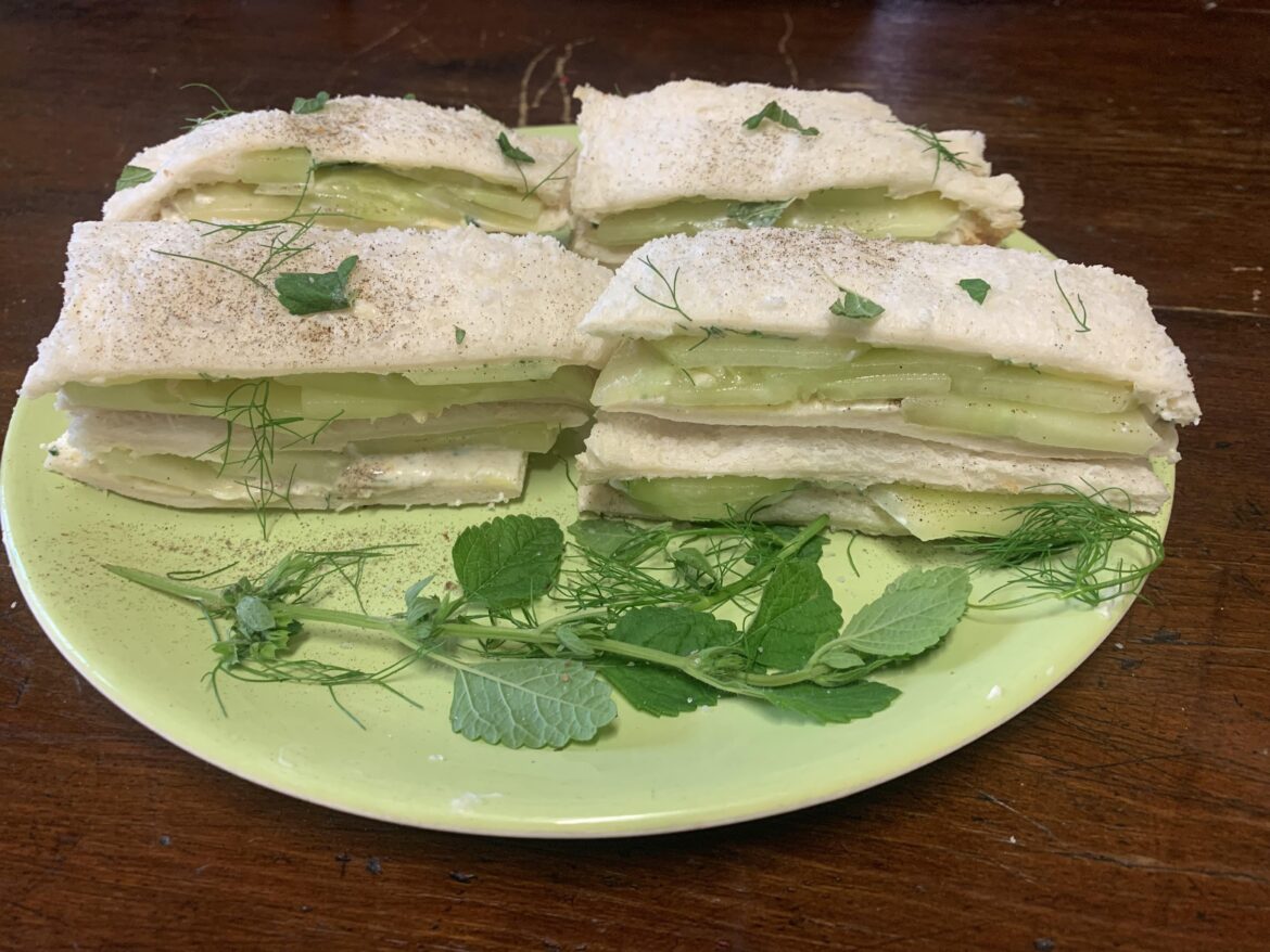 Cucumber sandwiches!