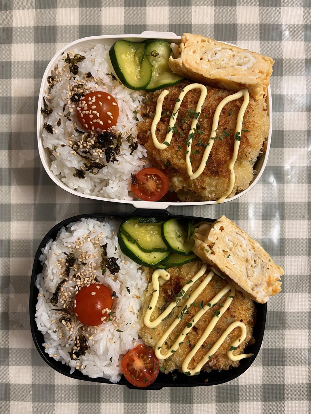 creamy herb and onion croquette bento Dining and Cooking