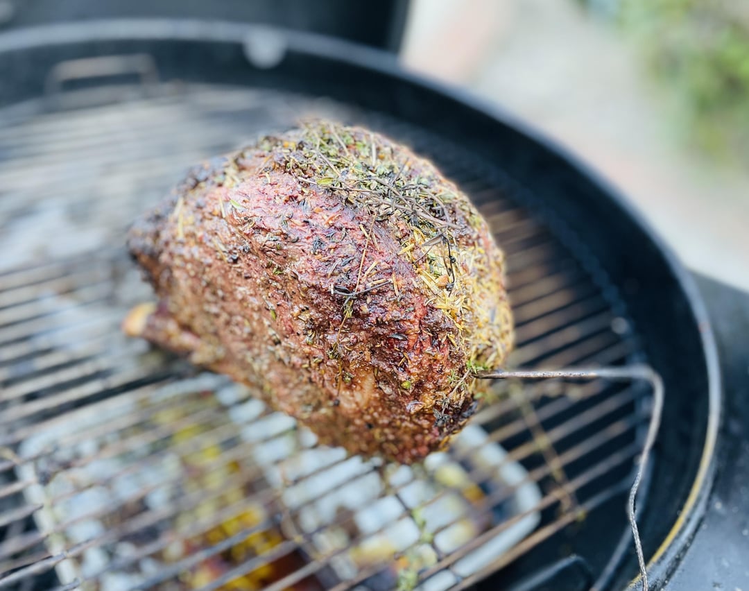 Rib Roast (choice) on er Kettle 12/09/23 Dining and Cooking