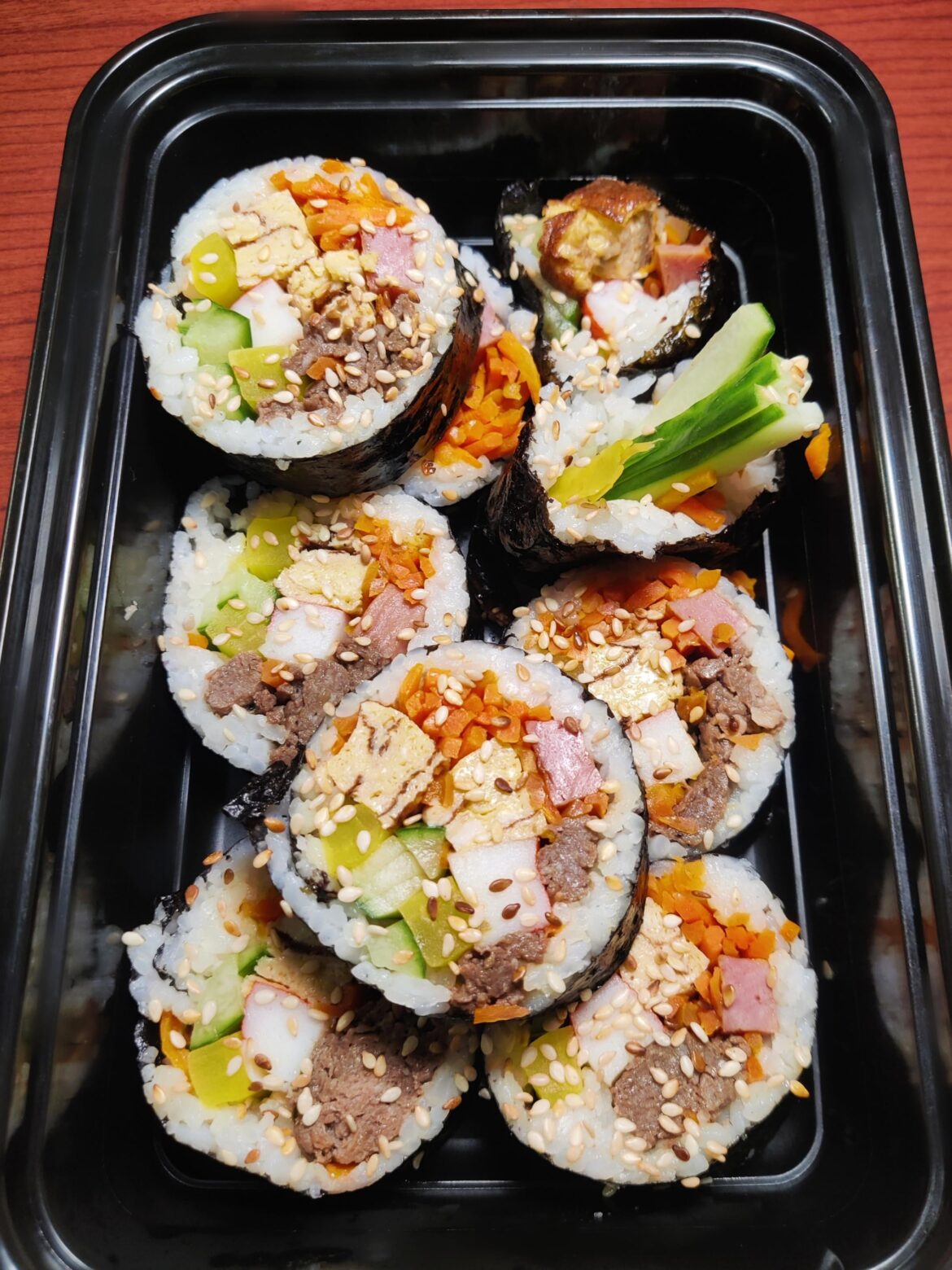 Bulgogi & spam kimbap for work lunch