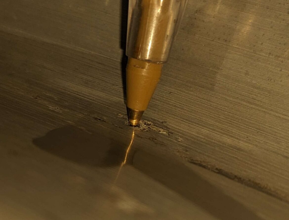 Pitting in the bottom edge of Presto 23qt canner?