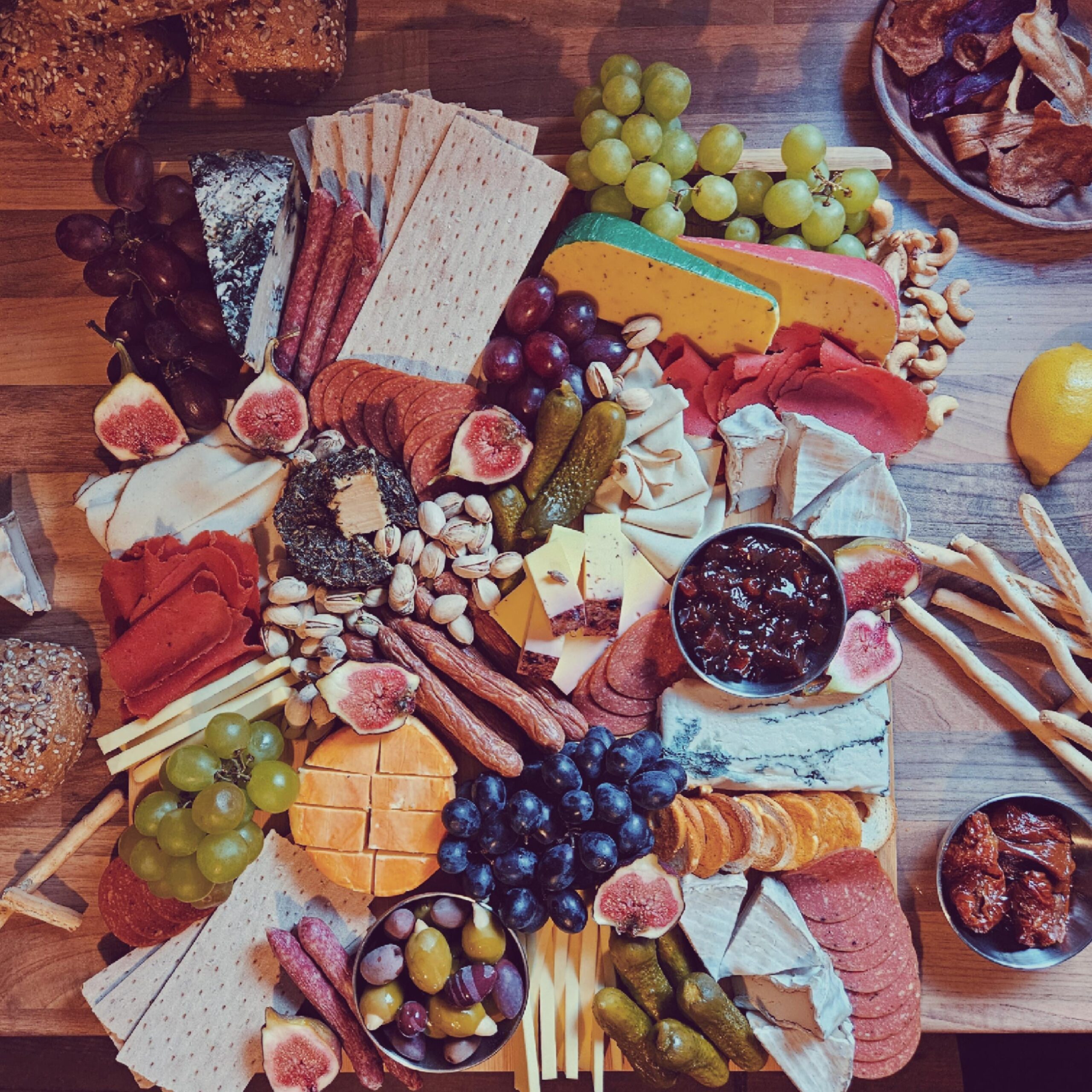 Our Vegan Cheese Board. Dining and Cooking