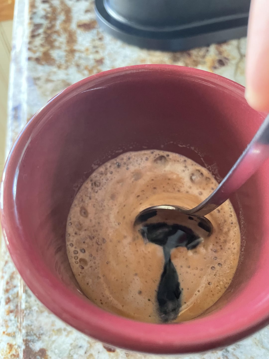 My dad says his Vertuo Nespresso machine makes everything with too much foam. Is there a way to