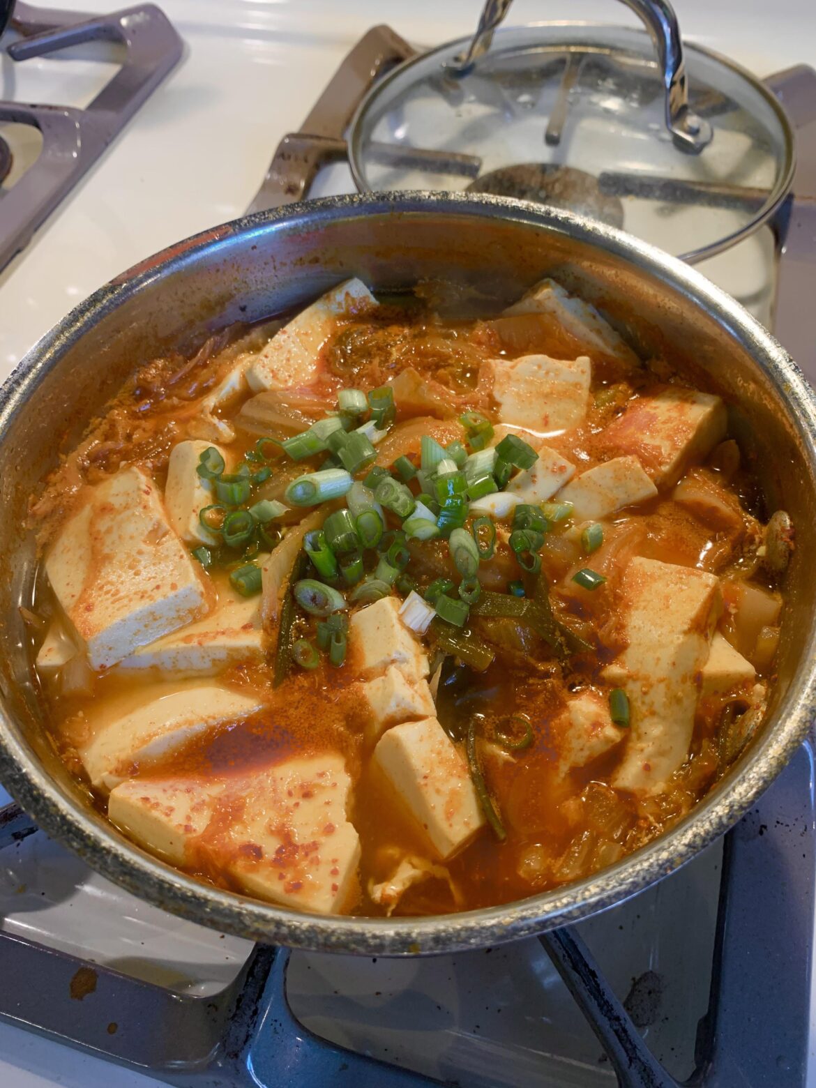 first attempt at kimchi jjigae
