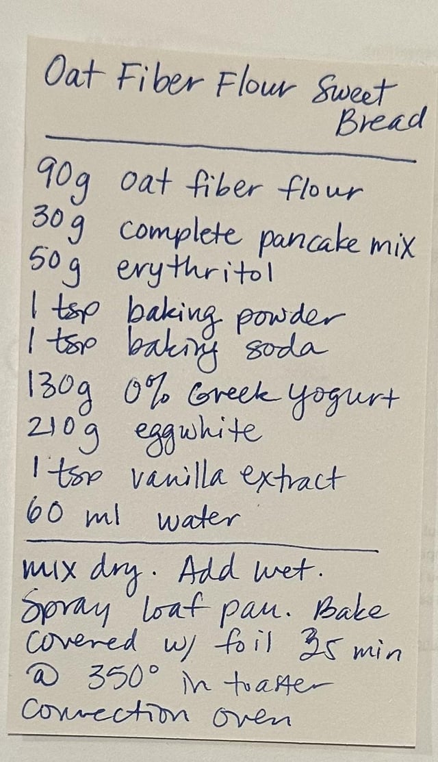 Oat Fiber Flour Sweet Bread Dining and Cooking