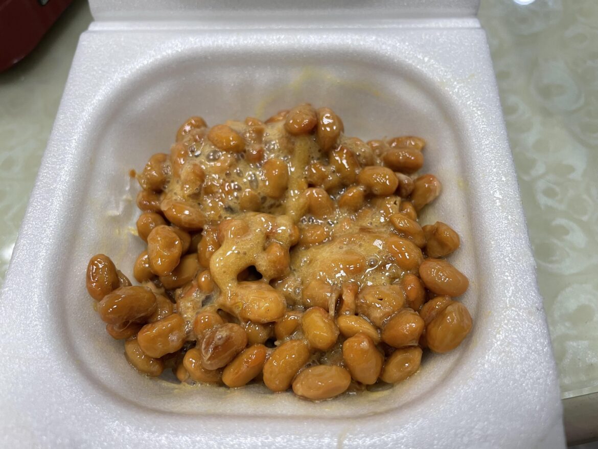 My snack today, natto