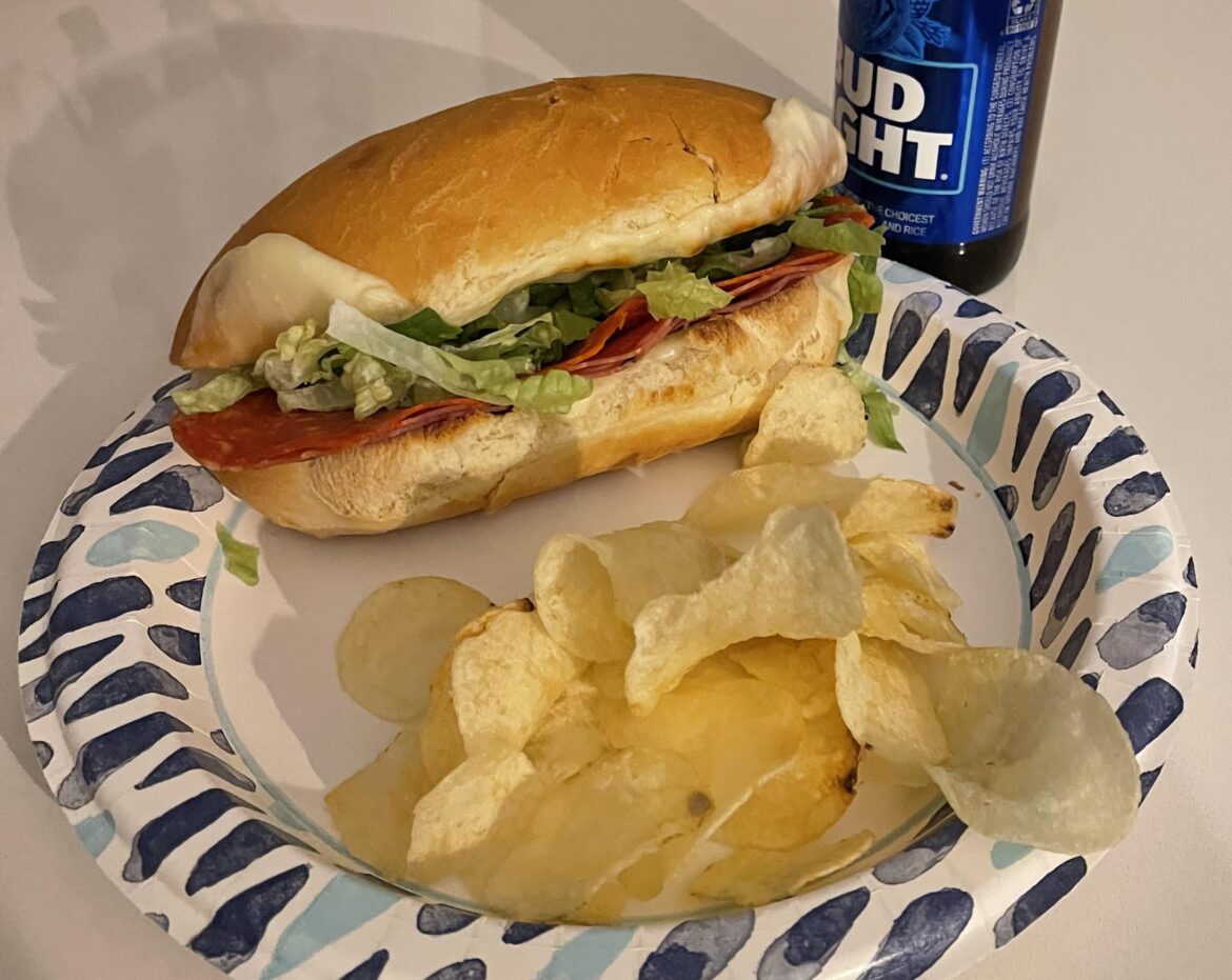 Toasted Italian sub.