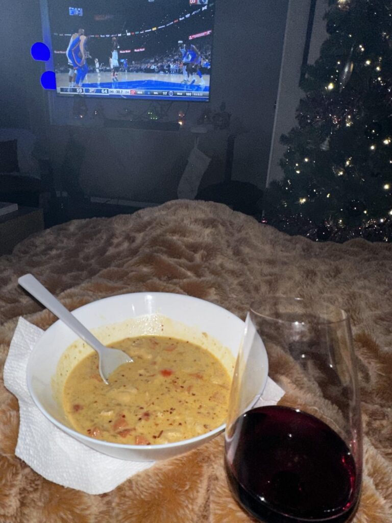 Ginger Coconut Curry Soup. Absolutely delicious.