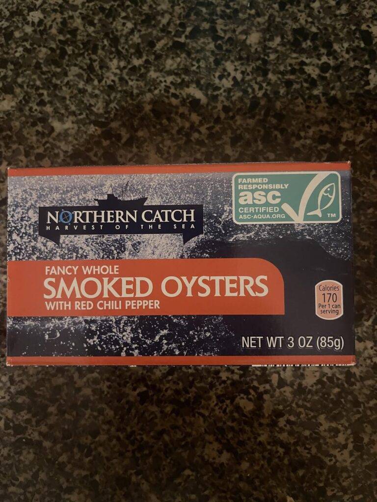 trying these aldi tinned oysters